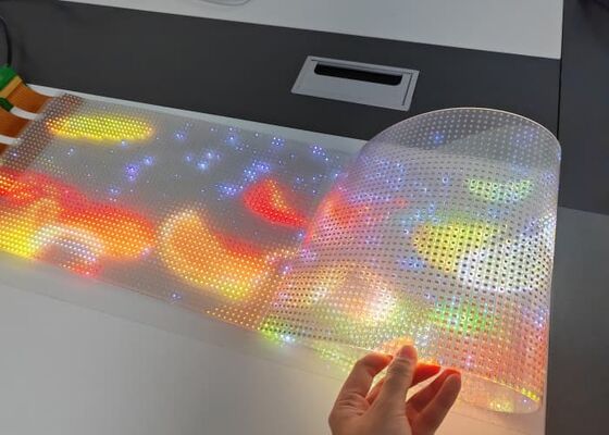 P8 Ultra-thin 3mm High Transmittance Transparent LED Screen with >90% Transparency for Indoor Large Display
