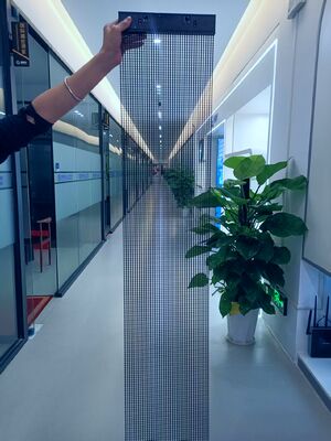 2.5mm High Definition Holographic Flying LED Screen For Light Show Advertising By WiFi Control