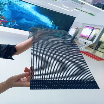 7.82mm HD Holographic Flying LED Screen WiFi Control For Brand Advertising And Light Show