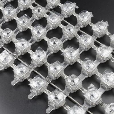 Outdoor IP67 Waterproof 12V P50 RGB Flexible LED Mesh Screen Designed for Advertising Screens and Event Stage Decorations