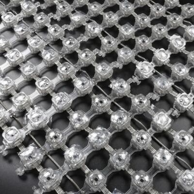 Outdoor IP67 Waterproof 12V P50 RGB Flexible LED Mesh Screen Designed for Advertising Screens and Event Stage Decorations