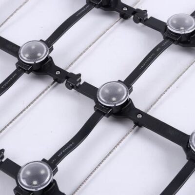 IP67 Waterproof Full Color LED Mesh Screen P125 Outdoor Flexible Mesh Curtain Ideal for Advertising and Event Decoration