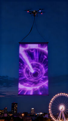 IP67 Waterproof Drone Hanging Flying Screen Mini Stage Light Show LED Display
