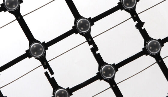 Led Mesh Screen Outdoor P200 SMD3535 DC12V Full Color Wall Display for Retail Store