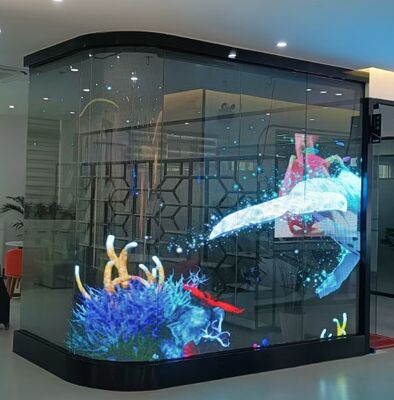 High Transparency 3.91mm Holographic LED Screen with Soft Unobstructed View for Commercial Advertising
