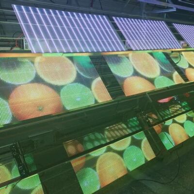 P20 Indoor LED Transparent Film Screen Full Color Transparency Flexible Adhesive Display Panel for Retail Window Displays