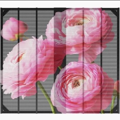 Indoor P3.9 LED Grille Screen High Clarity Video Wall Panel Digital Signage for Stage and Glass Window Display