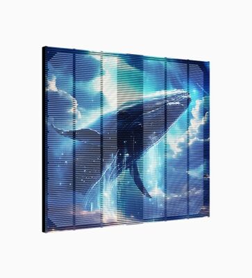 P3.9 Pixel Pitch High Light Transmission IP65 Waterproof LED Grille Screen for Indoor Visual Display