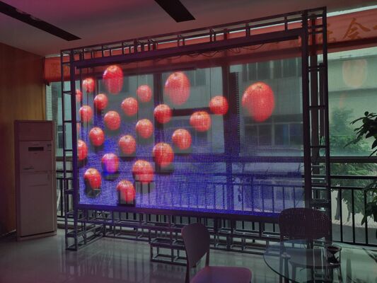 P31.25 5000nits RGB LED Mesh Screen with DMX512 SPI Dual Control and Lightweight 5kg/m² Design for Outdoor Use