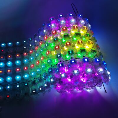 Hot Product IP67 Outdoor Flexible LED Curtain Screen Manufacturer P100 Customized LED Mesh Curtain