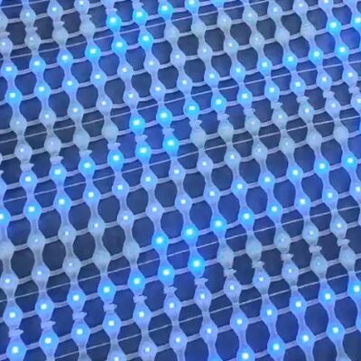 Waterproof IP67 Full Color LED Mesh Screen Outdoor Flexible Mesh Curtain P62.5 Suitable for Large Scale Commercial Displays