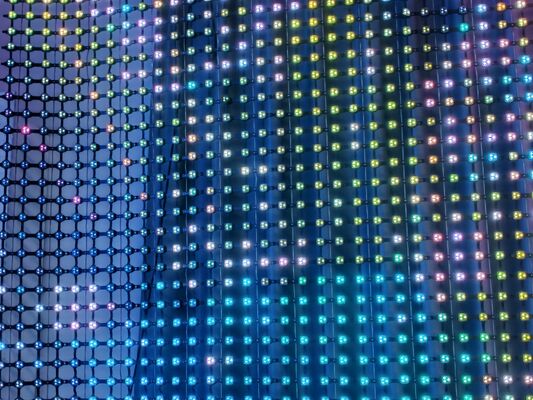 LED Mesh Screen DC12V 1000*1000mm IP67 Waterproof LED Factory Custom Video Wall for Advertising