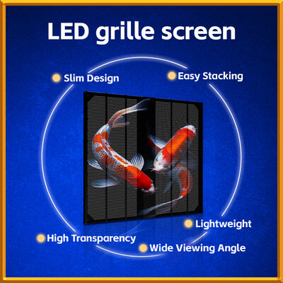 Pannello a griglia LED ad alta trasparenza IP67 5000cd per schermo pubblicitario esterno