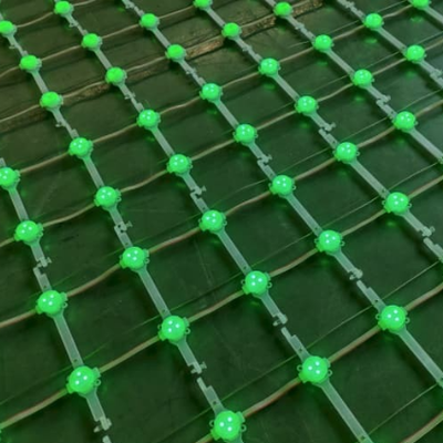 Outdoor IP67 Waterproof LED Mesh Screen Full Color P125 Flexible Mesh Curtain for Building Facade and Stage Background