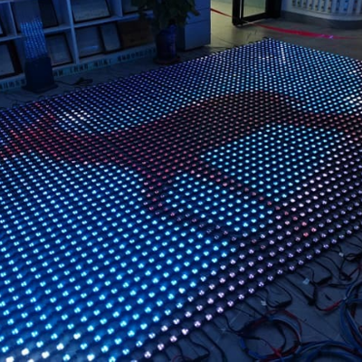Full Color Outdoor LED Mesh Screen P125 IP67 Waterproof Flexible Mesh Curtain Perfect for Concerts Exhibitions and Commercial