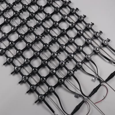 IP67 Waterproof Full Color LED Mesh Screen P62.5 Outdoor Flexible Mesh Curtain for Stage Design and Building Decoration