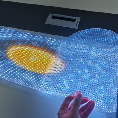 Indoor P5 LED Transparent Film Screen High Definition Adhesive Display for Glass Window Retail Store Advertising