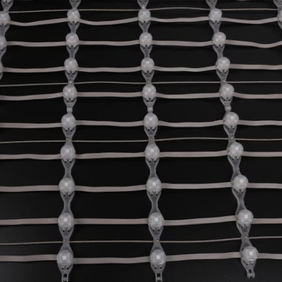 IP67 Waterproof P50 Full Color Outdoor Flexible LED Mesh Curtain Display for Building Facade