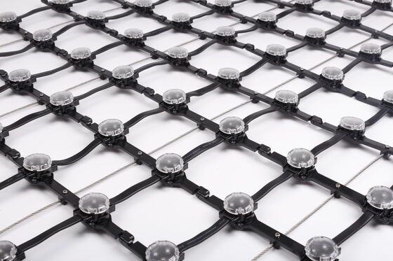 143mm Pixel Pitch IP67 LED Mesh Screen Ultra Lightweight Outdoor Large Display for Urban Landscape Creative Projects
