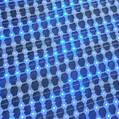 P31 Full Color RGB Flexible LED Mesh Curtain Display IP67 Waterproof DC12V for Outdoor Building Facade Decoration