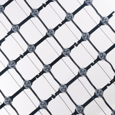 IP67 Outdoor P100 RGB LED Mesh Screen Full Color Flexible Curtain 30mm Pixel DC12V for Building Facade Advertising