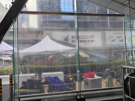LED Transparent Film Screen P6 90% Transparency Flexible Display for Shopping Mall Retail Store Glass Window