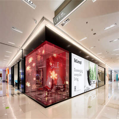 P8 Indoor Transparent LED Display 88% Transparency 4000nits/m² for Commercial Storefronts