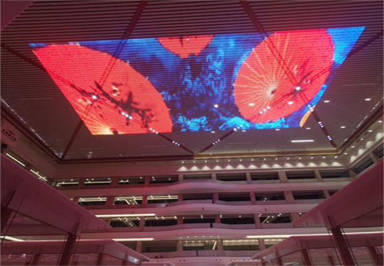 P100 SMD3535 RGB LED Mesh Screen with IP67 Waterproof Protection 12V DC and 2000-3000cd/m² Brightness for Outdoor Billboard Displays