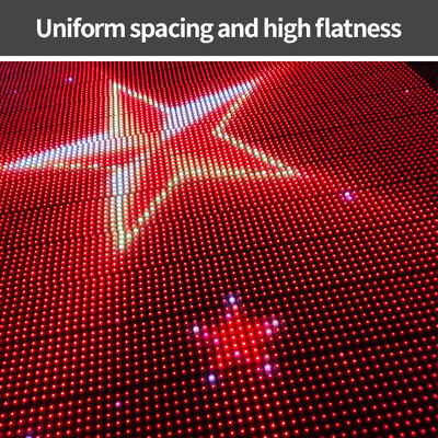 DMX512/SPI Programmable LED Mesh Screen with 3840Hz Refresh Rate and IP67 Waterproof for Stage Concerts