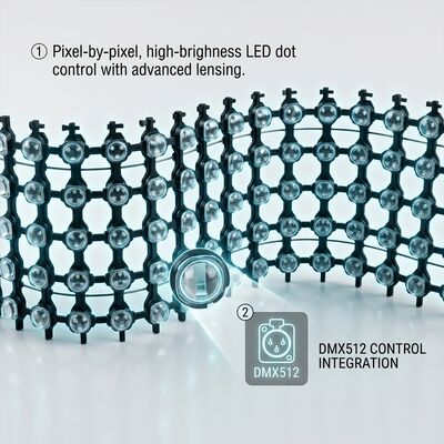 P50 LED Mesh Screen High Transparency Rental Stage Curtain Display