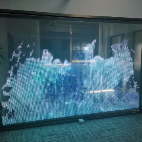 LED Transparent Film Screen for Retail Store and Shopping Mall with ...